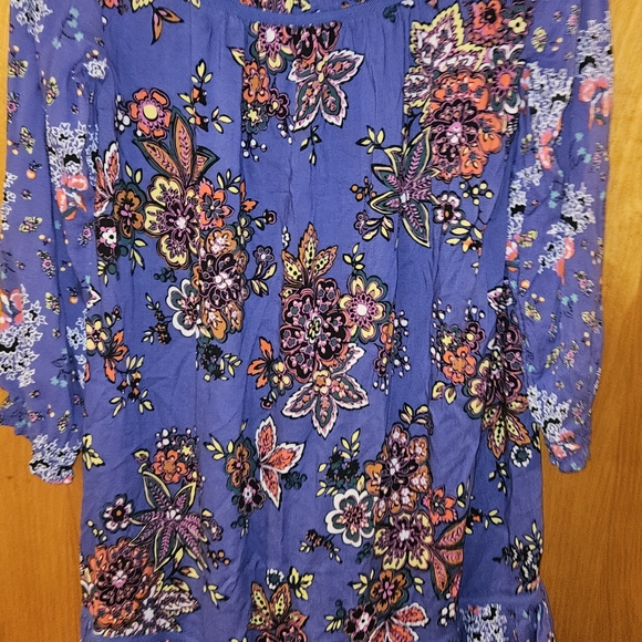 Anthropologie Diana Pintucked Short Dress Sz XS  Women's Casual Floral - Picture 5 of 5